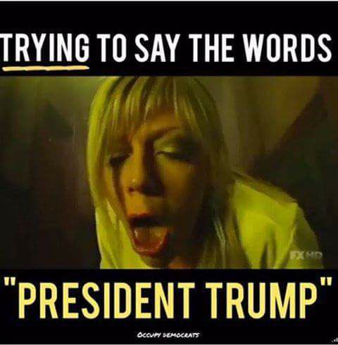 trying to say president trump